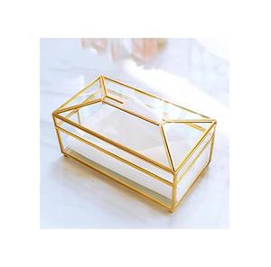 Soporte de pañuelos decorativo de diseño único, acabado de Vidrio Metálico, vajilla para el hogar, accesorios de soporte de pañuelos - Product Image 2
