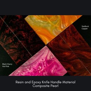 Poignées en résine ergonomiques élégantes pour couteaux culinaires tactiques et de survie - Product Image 5