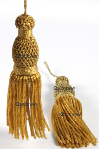 Handmade Gold Wire <b>Tassel</b> Decorative Bullion <b>Tassel</b> for Church Vestments & Passementerie - Product Image 5