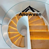 U-Channel Stringer Support Dimension Circulaire Intérieur Extérieur Design Préfabriqué Escalier Escalier Kit Marches Escalier en colimaçon