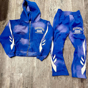 ชุดวอร์มมีฮู้ดสำหรับผู้ชายชุดวอร์มลำลองประดับพลอยเทียมแบบสั่งทำ
 - Product Image 1