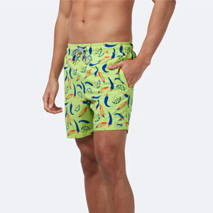 Sublimation Swim Shorts Men Beach Shorts High Quality Single <b>Layer</b> Drawstring Breathable Shorts - Product Image 4