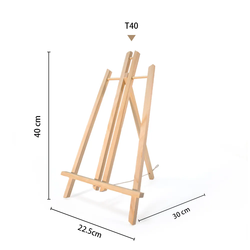 40 см треугольный мольберт детский сосновый деревянный мольберт художественные принадлежности Настольный стенд для рисования