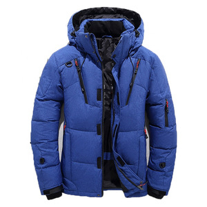 Chaqueta Impermeable de Invierno con Capucha y Cuello Alto para Hombre, Estilo Bomber, Negra, Talla Grande, Alta Calidad, Venta al por Mayor - Product Image 3