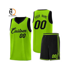 Conjunto de Camiseta y Pantalones Cortos de Baloncesto de Secado Rápido, Transpirable, de Malla, Uniforme de Equipo Juvenil para Hombre, 100% Poliéster, Ropa de Baloncesto - Product Image 5