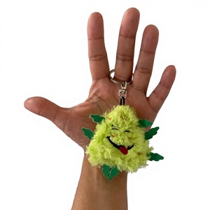 PAW:20 Porte-clés Bud the Weed Nug, Peluche mignonne en coton PP, Parodie originale Nugget Spins sur porte-clés, Jouet anti-stress amusant pour adultes - Product Image 6