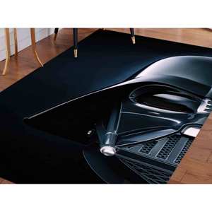 Tapis imprimé Star Wars Darth Vader - Moderne, épais, noir, avec poils doux - Product Image 5