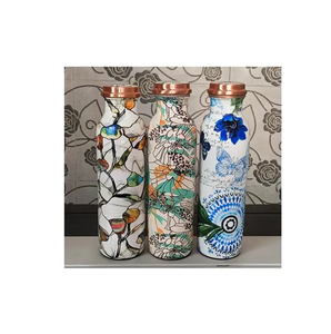 Botella de agua de cobre impresa Accesorios de vajilla para restaurante con producto de diseño increíble Muestra gratis - Product Image 5