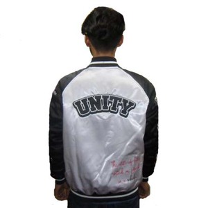 College Blank Embroidery Bulk Wholesale Custom Reversible Plus Size <b>Mens</b> Varsity <b>Baseball</b> Bomber Satin Polyester <b>Jacket</b> - Product Image 1