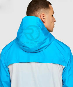 ชุดวอร์มกันลมสำหรับผู้ชายชุดวอร์มสองชิ้นแบบกำหนดเองชุดวิ่งแบบมีซิปและมีฮู้ดกันน้ำ - Product Image 5