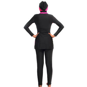 Bañador de carreras transpirable de secado rápido de LICRA/poliéster de lujo personalizado 2025 para mujeres musulmanas de talla grande, ropa de playa impermeable - Product Image 5