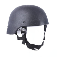 Casque tactique Vanda Aramid noir/khaki, norme ACH, avec niveau de protection RF1, 2,75 lb