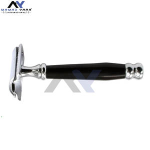 Maquinilla de Afeitar de Doble Filo Premium, Afeitado Suave, Reutilizable, Ecológica, Maquinilla de Afeitar Tradicional con Mango de Ébano Natural para Mujeres y Hombres - Product Image 5