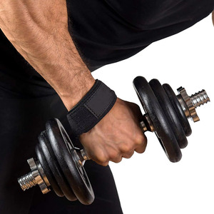 Nylon Leather <b>Wrist</b> Strap Brace Neoprene Material for Fitness Bodybuilding Weightlifting Strength Workout Palm Guard Safety Gear - Product Image 4
