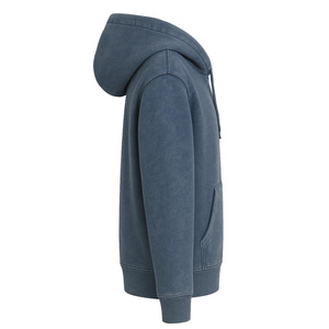 Vintage personalizado Streetwear Boxy Puff Sudadera con capucha bordado recortado francés Terry Fleece DTG estampado gráfico estilo francés recortado Sudadera con capucha - Product Image 5