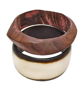 UnfoldSelf Handcrafted Woven Resin Luxury Non-Toxic Waterproof Customizable Color Fashion Statement Wedding Bracelet Set for - Product Image 3