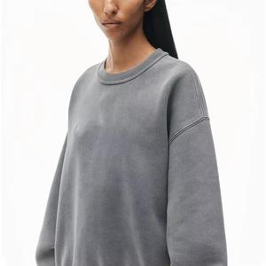 Sudaderas de Jersey Unisex de alta calidad, sudaderas sólidas de peso pesado de punto lavado de invierno y otoño de gran tamaño - Product Image 3