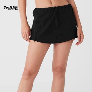 Falda pantalón plisada de cintura alta 100% algodón para mujer, ideal para tenis, golf, fitness, running, yoga y deportes. - Product Image 1