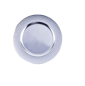Assiette de présentation martelée en or rose Design moderne ensemble de vaisselle en plastique PP fêtes de mariage utilisation en cuisine-Noël Halloween - Product Image 4