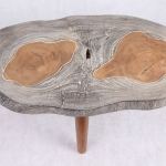 Table basse moderne SOLOBEAT, en bois massif artisanal, meubles de salon - Product Image 4