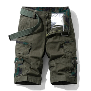 <b>Men's</b> Casual Summer Cargo <b>Shorts</b> with <b>Camouflage</b> Zipper Patches Decoration Plus Size Tactical Breeches for Various Occasions - Product Image 4