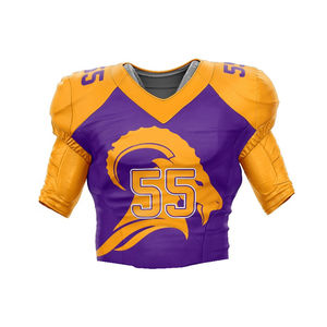 Camiseta de fútbol personalizada para hombres y niños, conjunto de ropa de entrenamiento, camisetas y pantalones cortos de malla de poliéster 100%, ropa de fútbol americano de secado rápido - Product Image 3