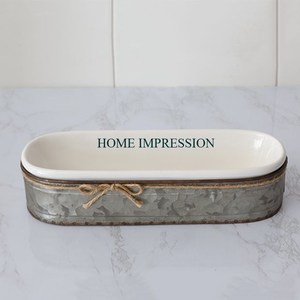 Admirable juego de diseño de 2 mesas de comedor bandejas para servir alimentos diferentes tamaños boda y hoteles Decoración de cocina bandejas seguras para alimentos - Product Image 5