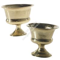 Vases et urnes de style piédestal modernes, faits à la main, à thème floral côtier, de petite, moyenne et grande taille, et bols de luxe en métal, pour mariage/Pâques, écologiques, résistants à la rouille