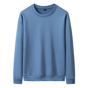 Sweat-shirt de rue décontracté surdimensionné de haute qualité pour hommes, couleur unie personnalisée, teint uni pour l'hiver - Product Image 1