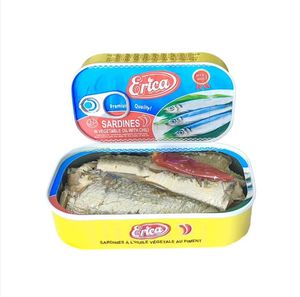 Sardinas enlatadas 125g Sardinas en salsa de tomate o aceite vegetal - Product Image 3