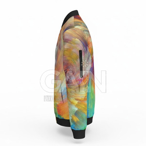 Chaqueta Bomber con Capucha de Manga Larga para Hombre, Transpirable, Ecológica y de Alta Calidad, con Logotipo Frontal, Servicio OEM, Personalizable - Product Image 4