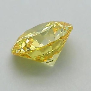 Diamante sintético cultivado en laboratorio, corte redondo, color amarillo intenso, certificado por IGI, para anillo de compromiso personalizado, de 1 a 5 quilates, VVS2 VS2 - Product Image 3