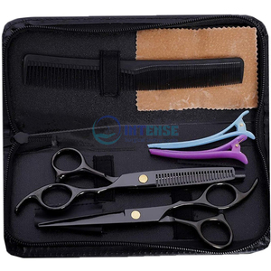 Tijeras de corte de pelo Premium, juego de adelgazamiento de peluquero, herramientas de peluquería profesional, acero inoxidable, OEM, venta al por mayor - Product Image 1