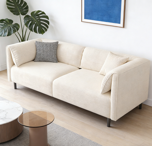 Sofá de Asiento Profundo <span class=keywords><strong>Comfort</strong></span> First, Diseño de Respaldo Alto, Sofá de Ocio, Alivio de la Fatiga, Sofá de 2 Plazas, Rincón de Lectura para Oficina en Casa - Product Image 6