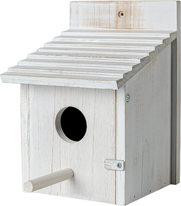 Calidad duradera Acabado elegante Casa de pájaros de madera Patrón sólido Jardín al aire libre Alimentador de pájaros Característica sostenible Precios de fábrica - Product Image 5