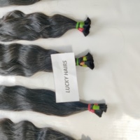 Prix de gros d'usine Extensions de cheveux humains vierges de temple indien bruts Loose Deep Wave Curl Styles Paquets de cheveux frontaux en vrac