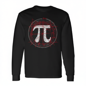 Camiseta con el Símbolo de Pi para Amantes de la Matemática y Profesores, Manga Larga, 314, Camiseta Promocional para el Día de Pi - Product Image 3