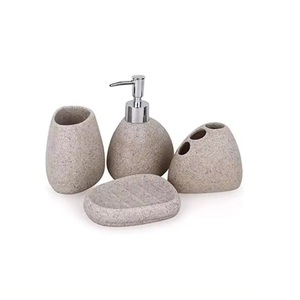 Đắt đỏ xà phòng đá cẩm thạch quả phụ kiện phòng tắm hiện đại cho khách sạn nhà sử dụng trang trí Lotion Dispenser - Product Image 4