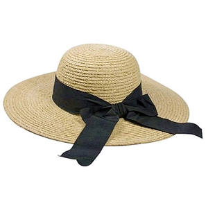 Sombrero de playa a prueba de Sol de ala ancha para hombre tejido hecho a mano personalizado al por mayor artesanía de paja de rafia hecha en Vietnam para deportes de viaje - Product Image 6