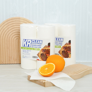 Krclean Premium 300 Sheets Disposable Paper Napkins 20x10cm Lint-Free Roll Tissue Highly Absorbent for Restaurant Party Use - Product Image 4