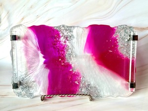 Bandeja de resina epoxi de alta calidad, decoración de resina para el hogar, sala de estar, regalos de inauguración, decoración de resina para el hogar - Product Image 3