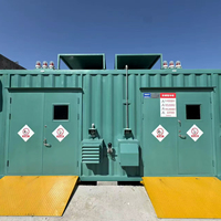 Armoire de stockage de déchets dangereux SCEELAB pour l'extérieur, stockage temporaire de déchets pour usage industriel en usine