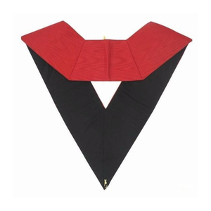 Rite écossais maître des cérémonies 18e degré collier rouge moiré ruban collier Machine broderie emblème - Product Image 2