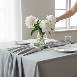 Nappe de luxe en tissu Duck très résistante 140x180cm. Vaisselle haut de gamme personnalisable, imperméable, lavable et écologique pour restaurants - Product Image 1