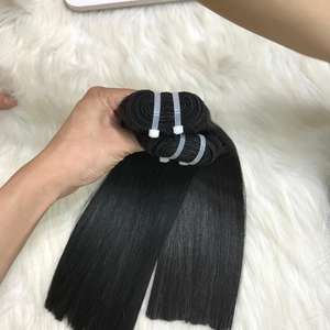 Extensiones de cabello humano virgen crudo de alta calidad Worldnewhair Proveedor de paquetes de cabello humano alineados con cutícula recta - Product Image 3