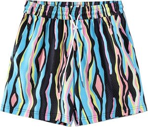 Pantalones cortos de baloncesto de malla de poliéster personalizados con logotipo de impresión por sublimación para hombres - Product Image 1