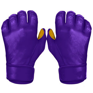Guantes de bateo de béisbol de cuero Cabretta, puño corto, logotipo personalizado profesional de alta calidad, suministro transpirable, 2017 - Product Image 1