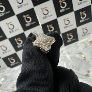 Pendientes Clásicos con Diamantes Cultivados en Laboratorio VVS, Corte Cojín, Certificados por IGI, para Mujer, Chapados en Oro de 14k, con Piedras Laterales de Moissanita, Elegantes - Product Image 3