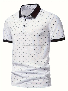 Camiseta para hombre más vendida hecha a medida con logotipo de secado rápido y larga longitud para Polos de verano, polos para hombre - Product Image 6