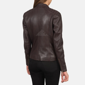 High Quality Women Motorcycle Jackets Custom Made Stylish Genuine Leather Outerwear for Winter and Autumn Fashion <b>Coats</b> - Product Image 5